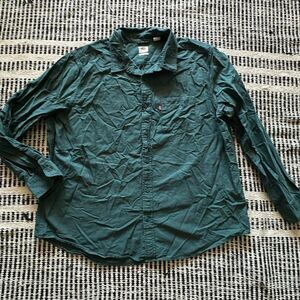 Levi’s size 2XL Green Mens long sleeve button up shirt